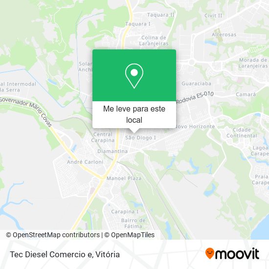 Tec Diesel Comercio e mapa