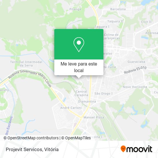 Projevit Servicos mapa