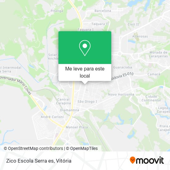 Zico Escola Serra es mapa