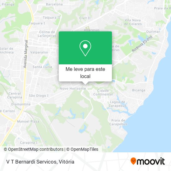 V T Bernardi Servicos mapa