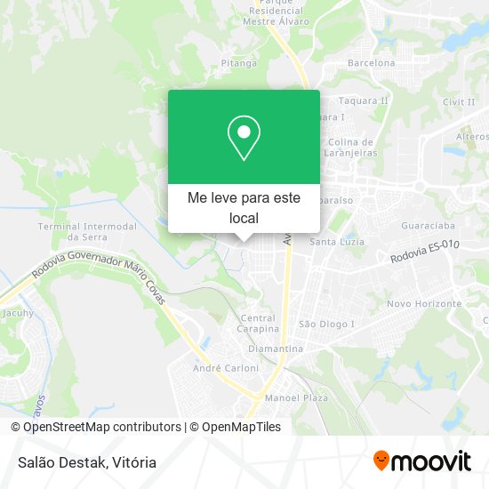 Salão Destak mapa