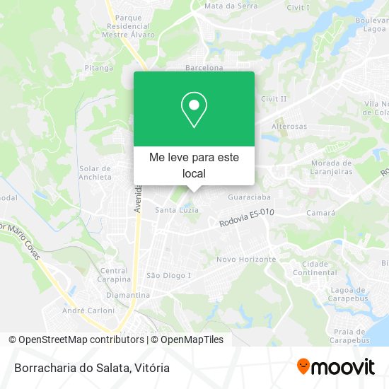Borracharia do Salata mapa