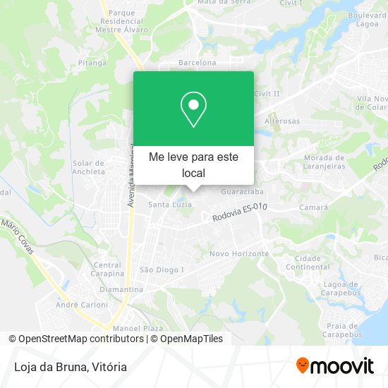 Loja da Bruna mapa