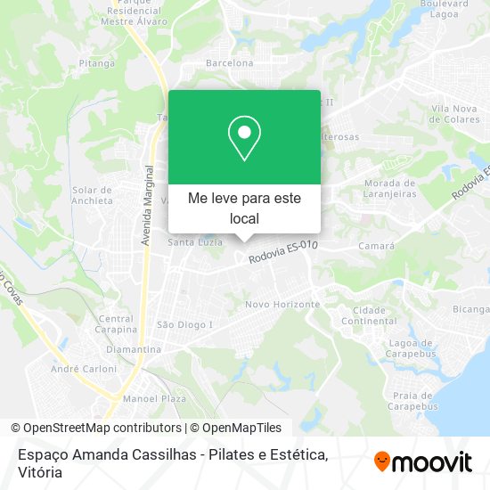 Espaço Amanda Cassilhas - Pilates e Estética mapa