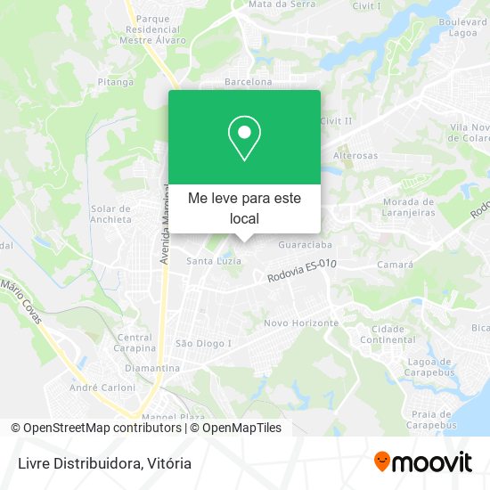 Livre Distribuidora mapa