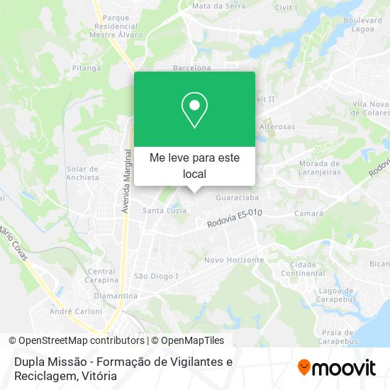 Dupla Missão - Formação de Vigilantes e Reciclagem mapa