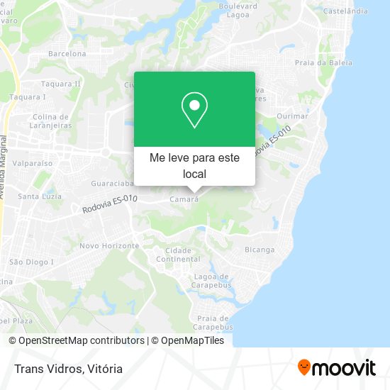 Trans Vidros mapa