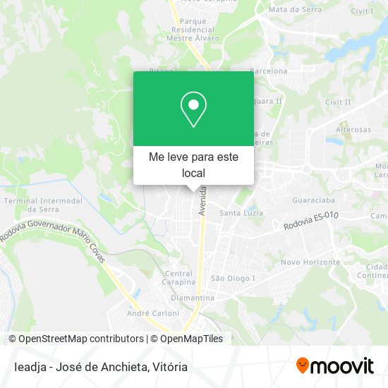 Ieadja - José de Anchieta mapa