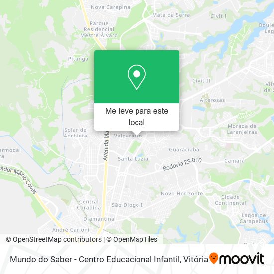 Mundo do Saber - Centro Educacional Infantil mapa