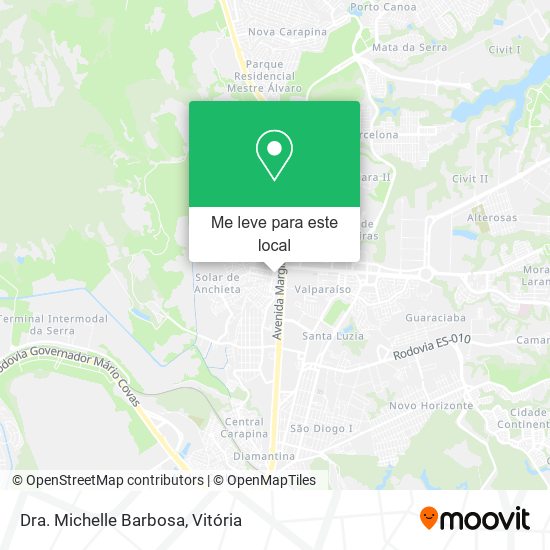 Dra. Michelle Barbosa mapa