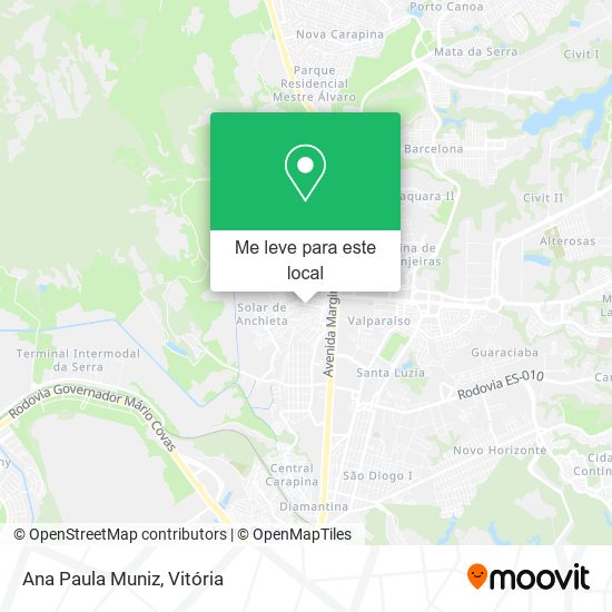 Ana Paula Muniz mapa