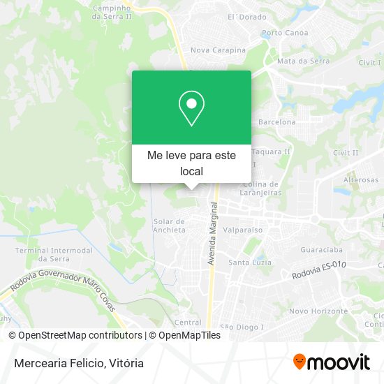 Mercearia Felicio mapa