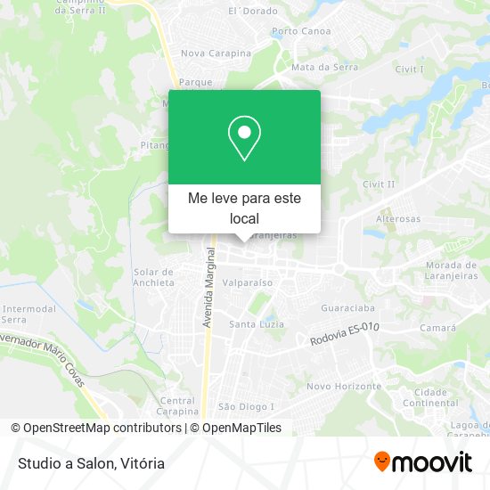 Studio a Salon mapa