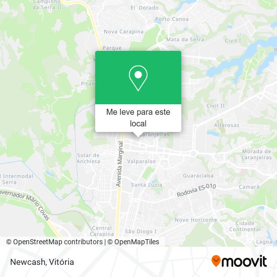 Newcash mapa