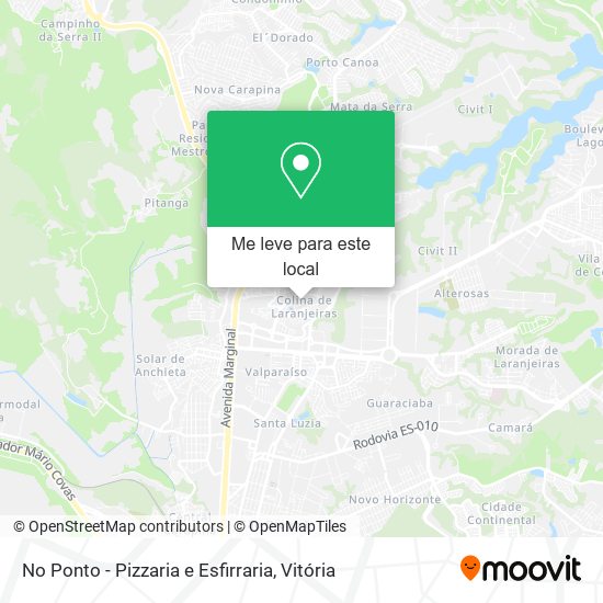 No Ponto - Pizzaria e Esfirraria mapa