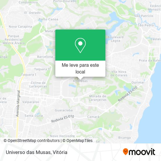 Universo das Musas mapa