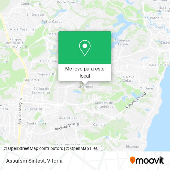 Assufsm Sintest mapa