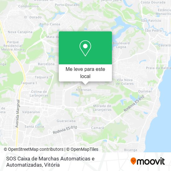 SOS Caixa de Marchas Automaticas e Automatizadas mapa