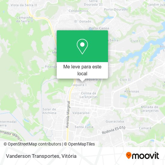 Vanderson Transportes mapa