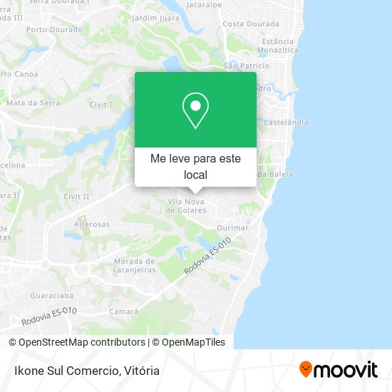 Ikone Sul Comercio mapa