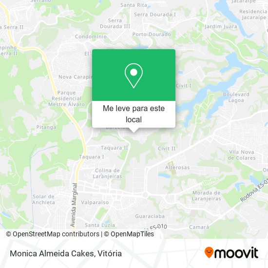 Monica Almeida Cakes mapa