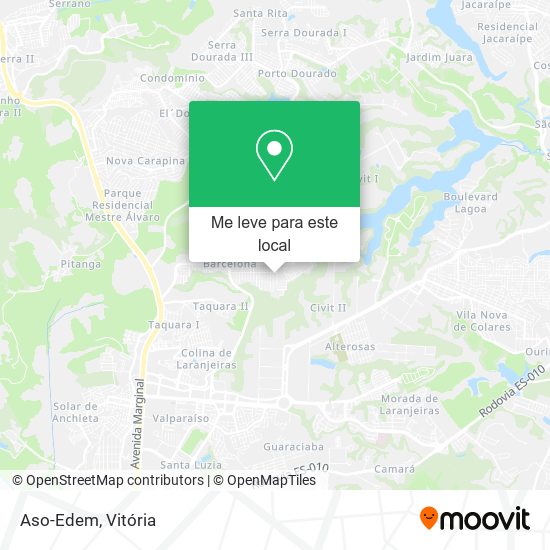 Aso-Edem mapa