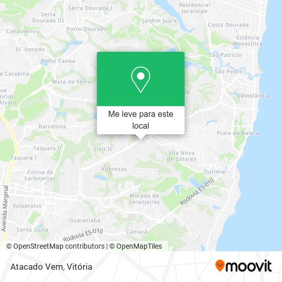 Atacado Vem mapa