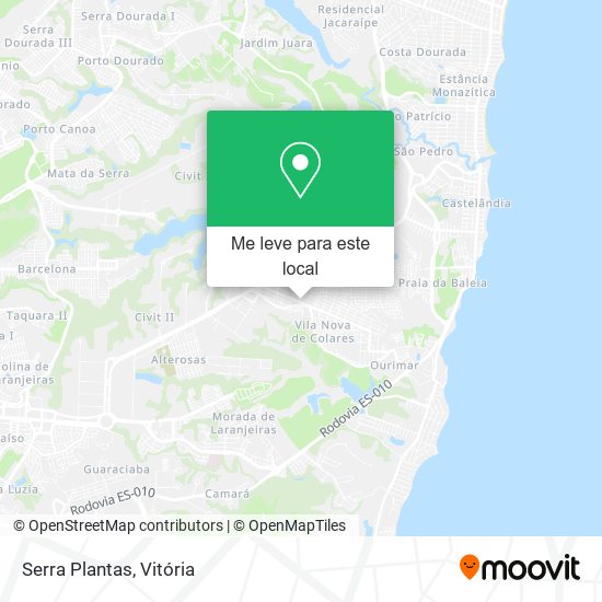 Serra Plantas mapa