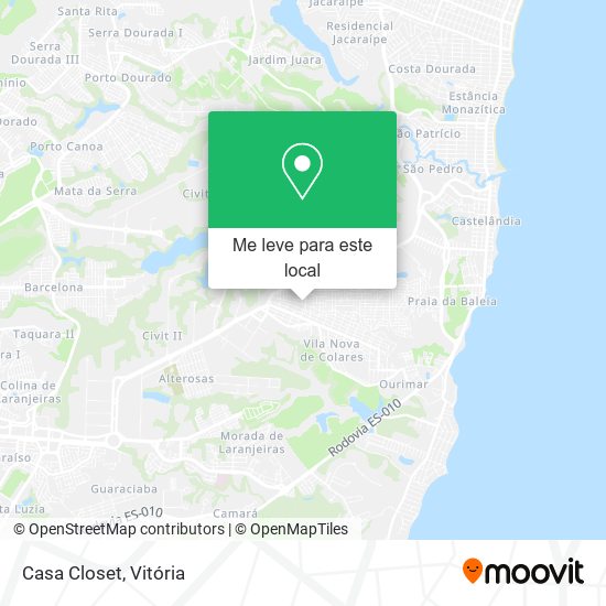 Casa Closet mapa