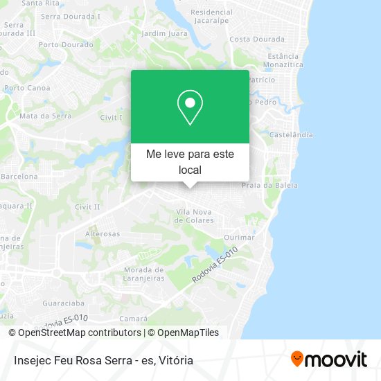 Insejec Feu Rosa Serra - es mapa