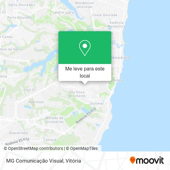 MG Comunicação Visual mapa