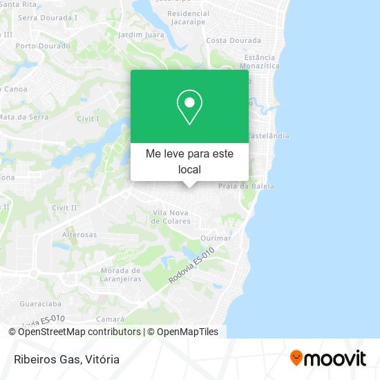 Ribeiros Gas mapa