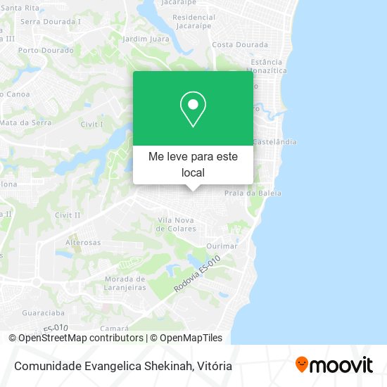 Comunidade Evangelica Shekinah mapa