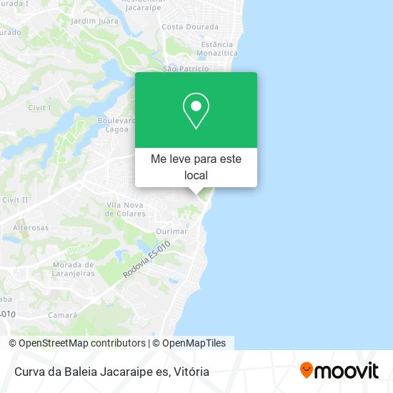 Curva da Baleia Jacaraipe es mapa