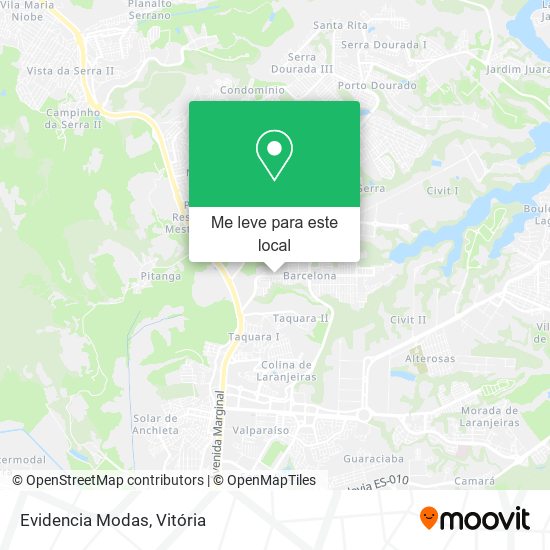 Evidencia Modas mapa