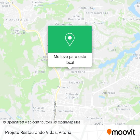 Projeto Restaurando Vidas mapa