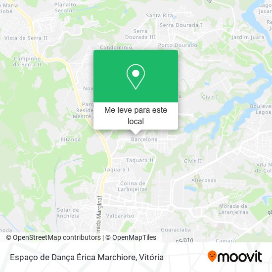 Espaço de Dança Érica Marchiore mapa