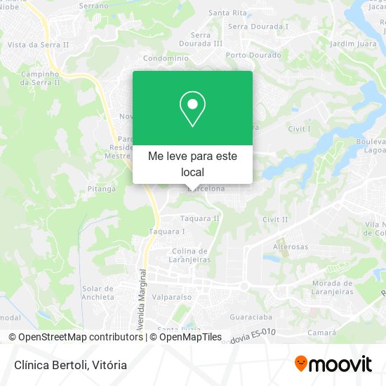 Clínica Bertoli mapa