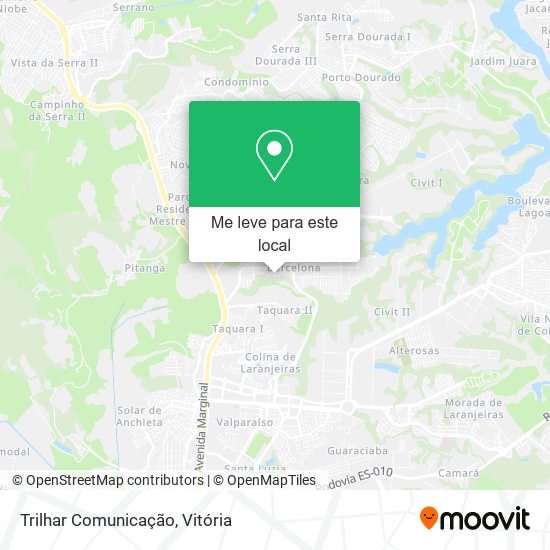 Trilhar Comunicação mapa