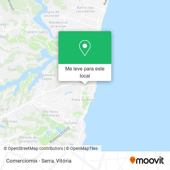 Comerciomix - Serra mapa