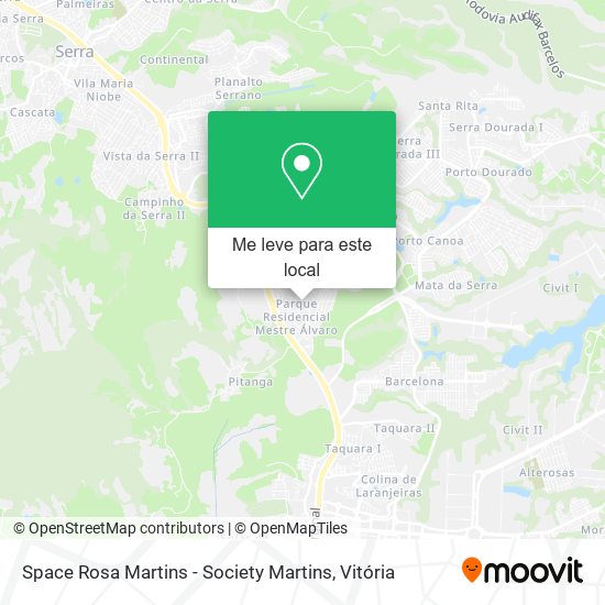 Space Rosa Martins - Society Martins mapa