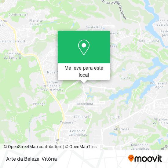 Arte da Beleza mapa