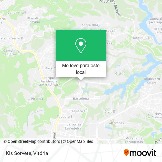 Kls Sorvete mapa