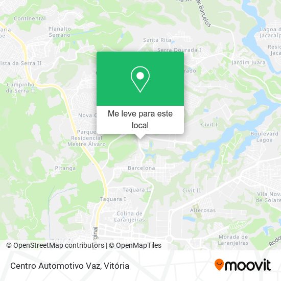 Centro Automotivo Vaz mapa