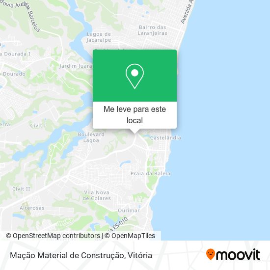 Mação Material de Construção mapa