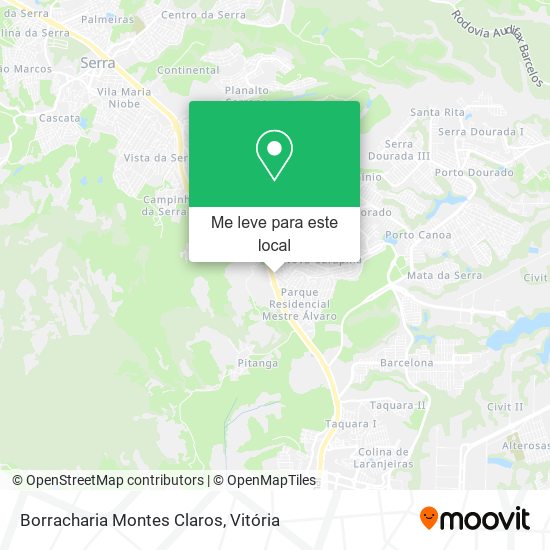 Borracharia Montes Claros mapa