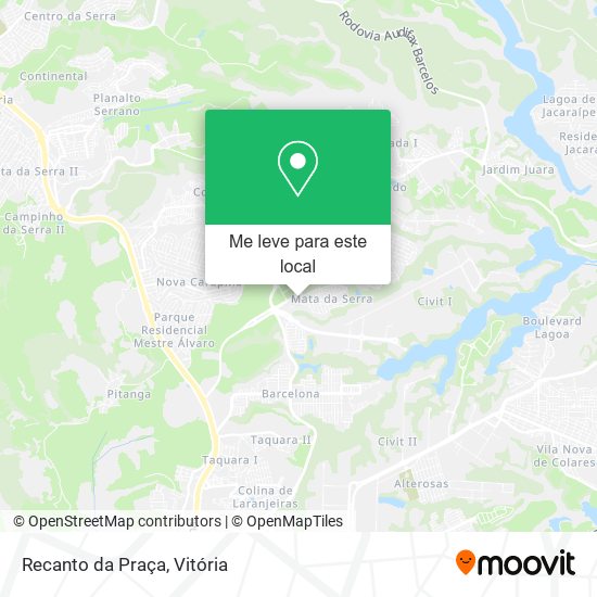 Recanto da Praça mapa
