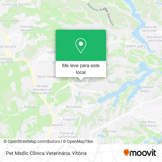 Pet Medic Clínica Veterinária mapa