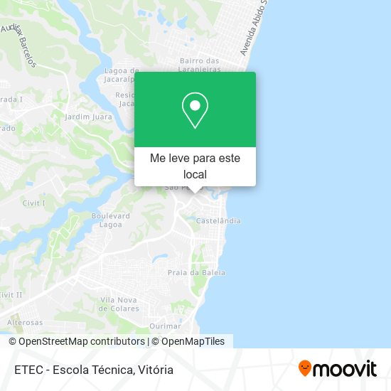 ETEC - Escola Técnica mapa