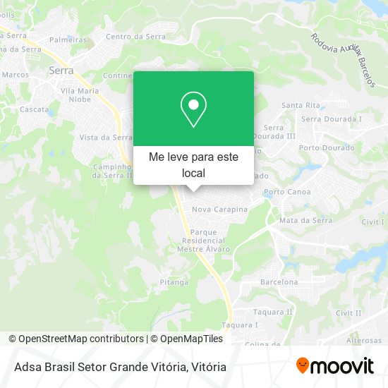 Adsa Brasil Setor Grande Vitória mapa